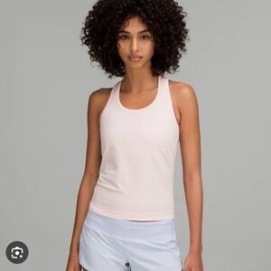 Lululemon swiftly racer back tank 2.0 in color strawberry milkshake. Size 6